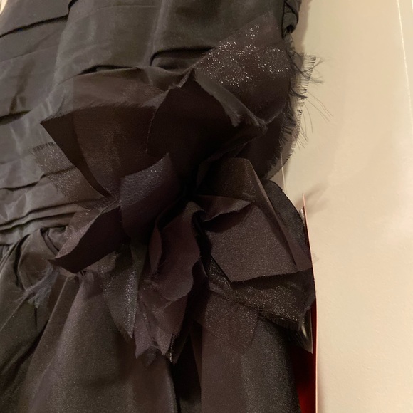 NWT Taffeta high low black strapless dress 14 - Picture 6 of 8